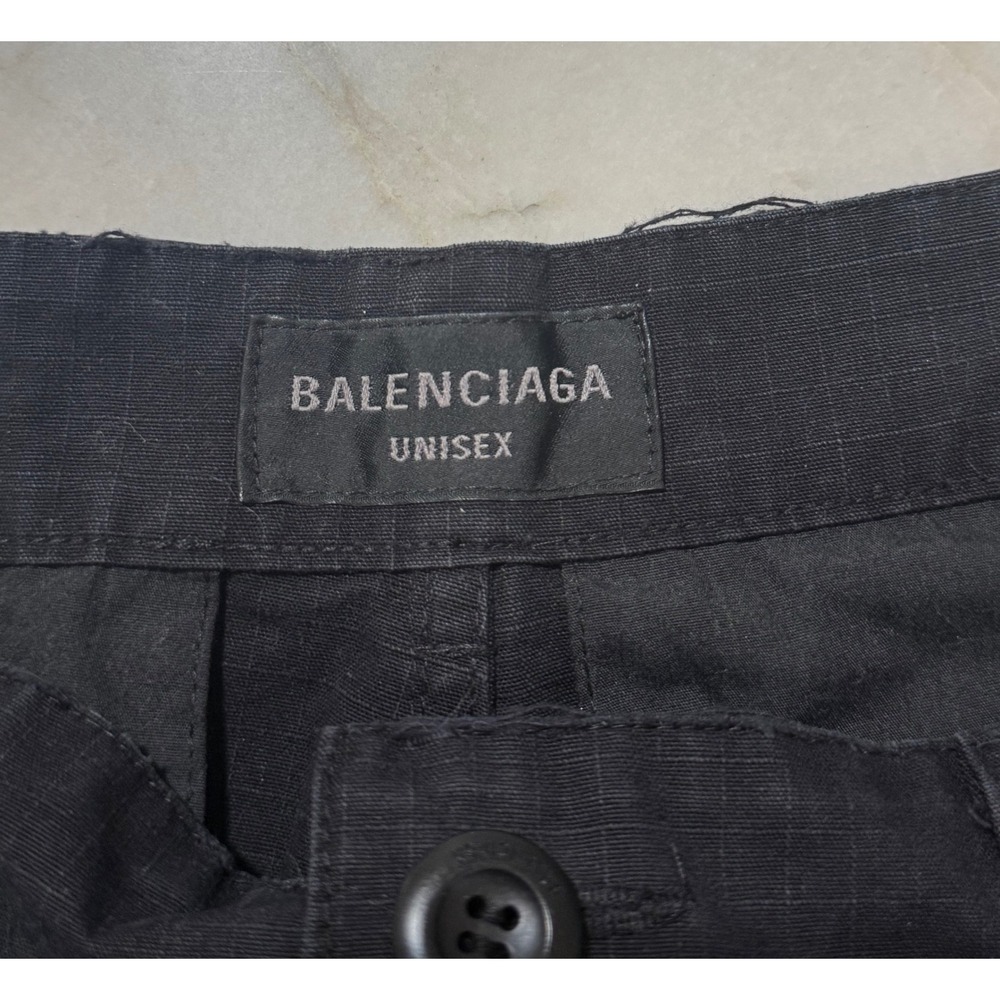 Balenciaga Unisex XS Convertible Cargo Pants Distressed Paint Splatter Utility - Picture 12 of 16